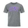 Barnesmith City College of New York CCNY Beavers Short Sleeve Adult Unisex T-Shirt, Classic, Charcoal Grey, Large view 1