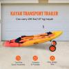 TYMMC Heavy Duty Kayak Cart, 280lbs Load Capacity, Detachable Canoe Trolley Cart with 10'' Solid Tires, Adjustable Width & Top Foam Protection, for Kayaks with Drain Holes of 2.54cm and Above view 2