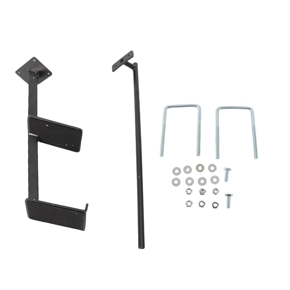 Eujgoov 3 Steps Universal Boat Trailer Step Stainless Steel Trailer Step for The Tongue with Handle