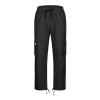 Mens Cargo Pants with Pockets Cotton Hiking Sweatpants Comfy Breathable Drawstring Elastic Waist Outdoor Lounge Slack view 3