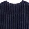 Women's Y2K Summer Button Down Sweater Cardigans Shirts Short Sleeve Knitted Blouse Top Going Out Cropped Knit Tops (B-Navy Blue, M) view 3