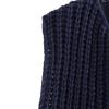 Women's Y2K Summer Button Down Sweater Cardigans Shirts Short Sleeve Knitted Blouse Top Going Out Cropped Knit Tops (B-Navy Blue, M) view 4
