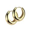 316L Stainless Steel Tapered Huggie Hoop Earrings, Sold as a Pair (Gold Tone) view 1