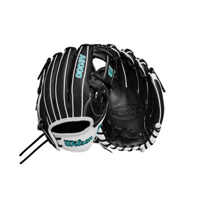 Wilson 2024 Fastpitch Classics Series A2000 H12SS 12 Infield Fastpitch Glove - Right Hand Throw, Black/White/Teal
