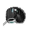 Wilson 2024 Fastpitch Classics Series A2000 H12SS 12 Infield Fastpitch Glove - Right Hand Throw, Black/White/Teal view 1