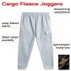 Quad Seven Boys Sweatpants - 2 Pack Fleece Active Boys Joggers and Cargo Pants - Performance Athletic Pants (Size 4-18), Size 4, Navy/Heather Grey view 2