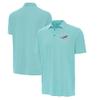 Antigua Men's Aqua/White Miami Dolphins Twine Performance Polo view 1