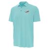 Antigua Men's Aqua/White Miami Dolphins Twine Performance Polo view 2