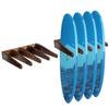 MyGift Vertical Surfboard Rack, Set of 2 Surfboard Wall Mount Holds 8 Boards, Wooden SUP Wake Longboard Holder view 1