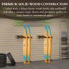 MyGift Vertical Surfboard Rack, Set of 2 Surfboard Wall Mount Holds 8 Boards, Wooden SUP Wake Longboard Holder view 2