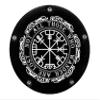 AMERICAN FREEDOM Custom Aluminum 5 Hole Twin Cam Derby Clutch Cover for Harley Davidson - Vegvisir All Who Wander (Glossy Finish, 1999-2018 Softail Models) view 1