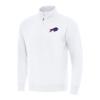 Antigua Men's White Buffalo Bills Victory Quarter-Zip Pullover Top view 1