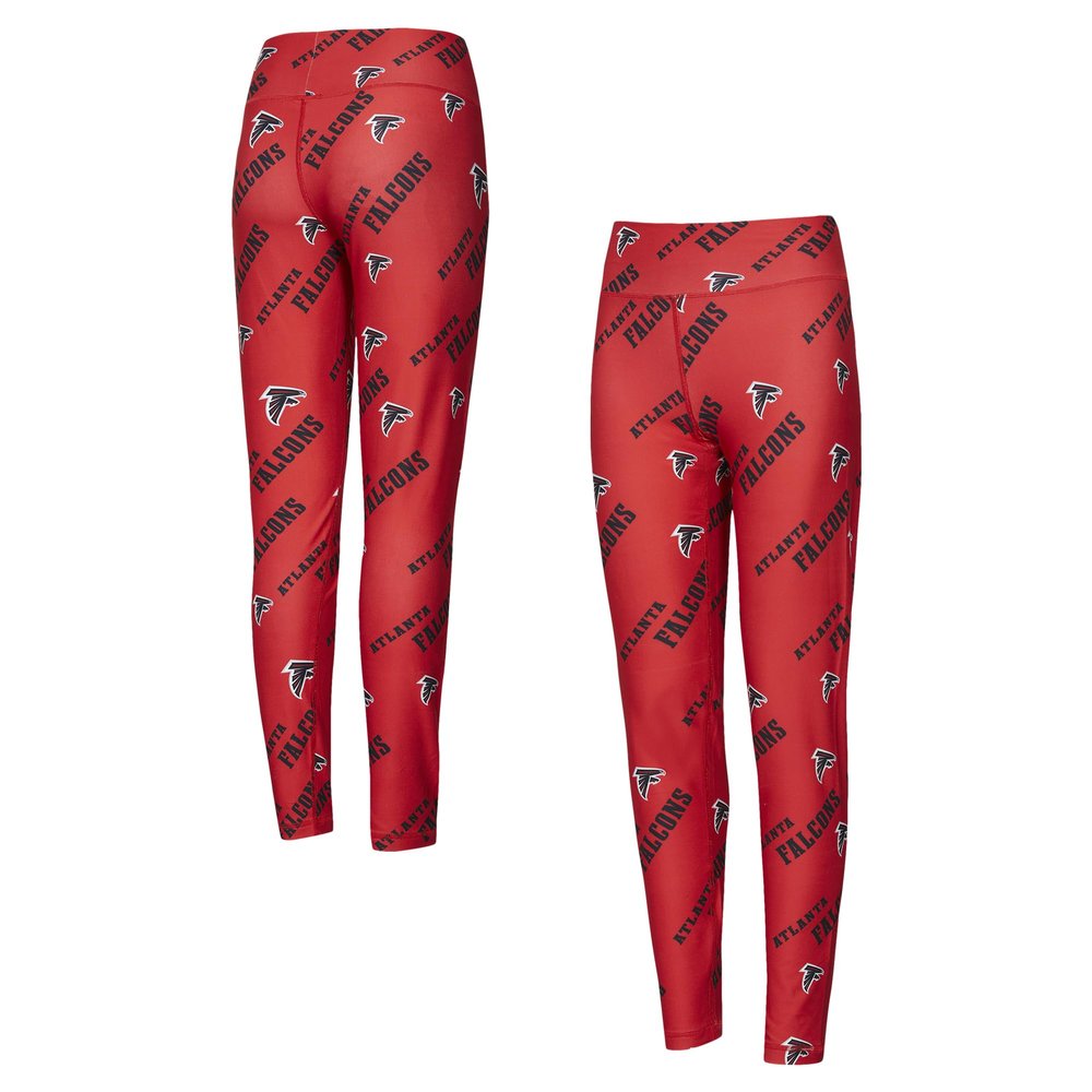 Concepts Sport Women's Red Atlanta Falcons Breakthrough Allover Print Knit Sleep Leggings