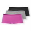 florence by mills Women's Cotton Stretch Shortie 3 Pack, Hot Pink/Heather Grey/Black, XX-Large view 1