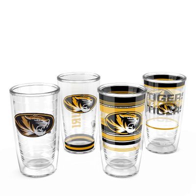 Tervis Missouri Tigers - Assorted Made in USA Double Walled Insulated Tumbler Travel Cup Keeps Drinks Cold & Hot, 16oz 4pk, Classic