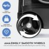 Mangrove Bowling Ball Bag 3 Ball Roller with Separate Shoe Compartment, Deluxe 3 Ball Bowling Bag with Wheels, Rolling Triple-Ball Bag w/Accessory Pocket & Retractable Handle Extends to 40 view 3