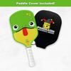 PaddleOn Pickleball Paddles | USAPA Approved Paddle | T700 Carbon Fiber Surface | Propropylene Honeycomb Core | Non-Slip Cushion Grip | Single Paddle | High Grit & Spin | Fun Design (Frog) view 3