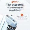 TSA Accepted Luggage Travel Lock, Set-Your-Own Combination Lock for School Gym Locker, Luggage Suitcase Baggage Locks, Filing Cabinets, Toolbox, Case (Arctic Blue, 1 Pack) view 3