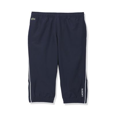 Lacoste Boys' Sport Piped Lightweight Trackpants, Navy Blue/White, 6YR