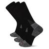 Wolverine Steel Toe Cotton Crew 2 Pair Pack, Black, Men's 7-12 view 1