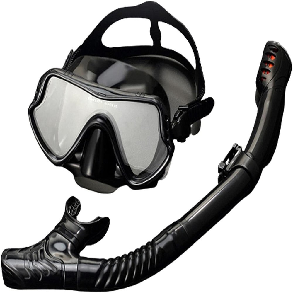 Diving Mask, Swimming Mask with Snorkel, Snorkeling Set, Semi-Dry Snorkeling Mask Snorkeling Gear Anti-Fog Kids Snorkeling Set, Mouthpiece Diving Mask Goggles for Scuba Diving, Snorkeling and Freedi