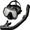 Diving Mask, Swimming Mask with Snorkel, Snorkeling Set, Semi-Dry Snorkeling Mask Snorkeling Gear Anti-Fog Kids Snorkeling Set, Mouthpiece Diving Mask Goggles for Scuba Diving, Snorkeling and Freedi view 1