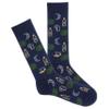 K.Bell Men's Tequila Nights Crew Sock 1 Pair Pack, Navy, Shoe Size: 6-12 view 1