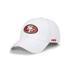 FOCO San Francisco 49ers NFL Primary Logo Casual Cap - White view 1