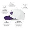 FOCO Baltimore Ravens NFL Monty Script Marquee RF Cap - White/Purple view 3