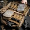 Savior Equipment Specialist Series Mini Range Bag Tactical Dual Pistol Handgun Revolver Hunting Bag Gun Carrying Case, MultiCam Arid view 3