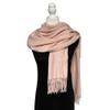Humble Hilo Soft Wool Scarf or Shawl, Large Winter Wrap Pashmina 74 x 27 (Nude Pink) view 2