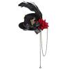 Beaupretty Mini Hat Hair Clip with Rose Design Lightweight Flower Barrettes for Women Tea Party Accessories Stylish Small Hat Hair Clip for Weddings Birthdays view 1