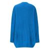 Akklian Womens Oversized Fall Sweaters 2024 Casual Loose Fit Long Sleeve Cardigan Sweaters Trendy Y2K Clothes for Teen Girls Blue view 2