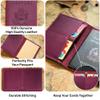 HIFA Leather Passport Holder, Handmade Passport Cover with Card and Ticket Slot - Genuine Leather, Elegant Design, Easy Access - Passport Case, Passport Wallet, Passport Holder view 2
