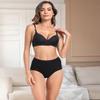 wirarpa Women's Cotton Underwear High Waist Breathable Briefs Soft Underpants Ladies Stretch Panties 4 Pack Dark Black X-Large view 2