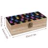 Coloful Pineapple Wooden Storage Box Decorative Boxes with Lids Memory Box Jewelry Organizer for Women Men view 2