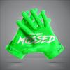 HIGHLIGHT FACTORY ATL G.O.A.T. You Got Mossed - Ultra Grip Football Gloves - Superior Grip, Breathable Design, for All Weather Conditions (Green, Youth Extra Large) view 3