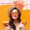 Zando Orange Tutu for Women Adults Teens Orange Turu with Heart Sunglasses,5 Layers Halloween Costume Cosplay Running Party Elastic Fluffy Tulle Dance Ballet Skirt Girls view 2