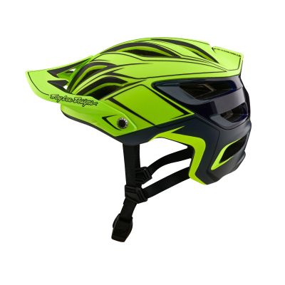 Troy Lee Designs A3 Helmet for Bicycle/BMX/Enduro Racing A3 MIPS Helmet; UNO Pinstripe Yellow XL/2X
