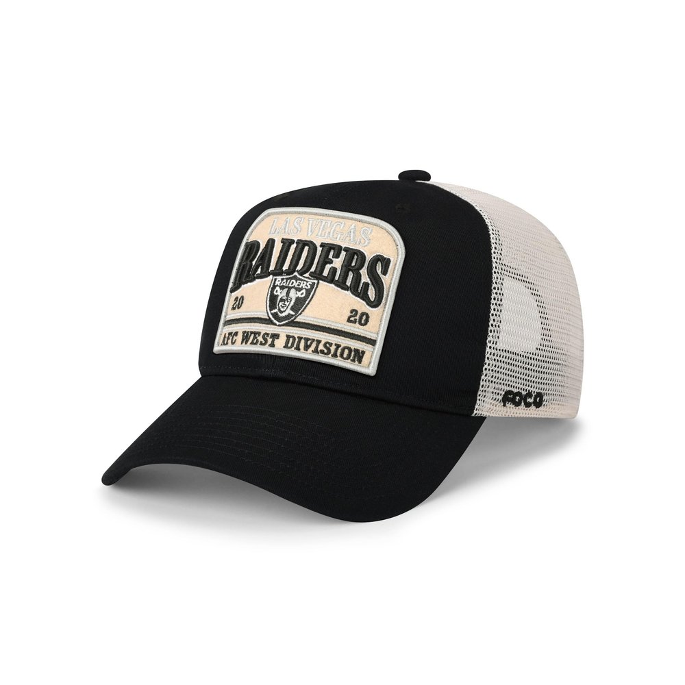 FOCO Las Vegas Raiders NFL Truckstop Patch Trucker RF Cap - Black