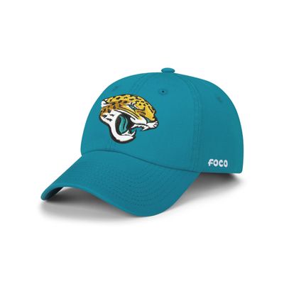 FOCO Jacksonville Jaguars NFL Primary Logo Casual Cap - Dark Teal