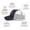 FOCO Houston Texans NFL Primary Logo Trucker RF Cap - Navy view 3