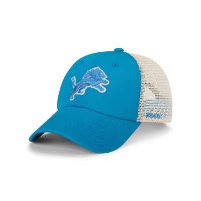 FOCO Detroit Lions NFL Primary Logo Casual Trucker Cap - Glacier Blue