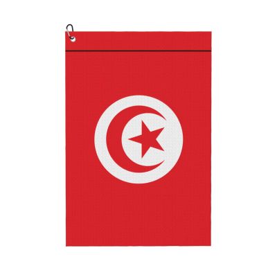 JxWCher Tunisian Flag Fiber Waffle Pattern Golf Towel with Carabiner Buckle Water Absorbent Quick Dry for Golf Bag Accessories