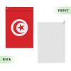 JxWCher Tunisian Flag Fiber Waffle Pattern Golf Towel with Carabiner Buckle Water Absorbent Quick Dry for Golf Bag Accessories view 2