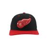 Detroit Red Wings NHL Officially Licensed Adjustable Snapback Hat Marquee Black view 2