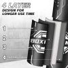 Filled Punching Bag for Adults, 4FT PU Leather Hanging Boxing Bag with11lb Sponge Filler, 12OZ Boxing Gloves, Chains, Heavy Boxing Bags Training Equipment for MMA, Kickboxing & Muay Thai Training view 4