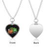 Garbage Truck Pet Urn Necklaces for Ashes Personalized Photo Urn Pendant Necklace Memorial Necklace Cremation Jewelry view 2