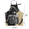 Ieeshlin Custom Football Style Apron Personalized Kitchen Apron with Name Number Customized Waterproof Aprons for Sports Fan Party view 4