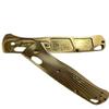 1 Pair Custom Brass Scales Fits for Bugout 535, Premium CNC Handle Patch Accessory view 1